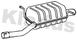 250775 KLARIUS Глушитель выхлопных газов конечный
