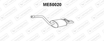 ME50020 VENEPORTE Глушитель выхлопных газов конечный