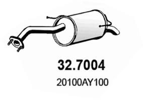 327004 ASSO Глушитель выхлопных газов конечный