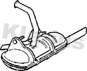 210084 KLARIUS Глушитель выхлопных газов конечный