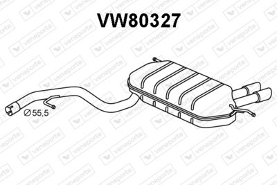 VW80327 VENEPORTE Глушитель выхлопных газов конечный