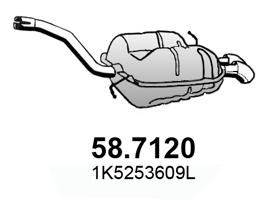 587120 ASSO Глушитель выхлопных газов конечный