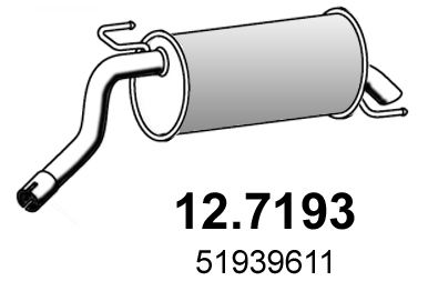 127193 ASSO Глушитель выхлопных газов конечный