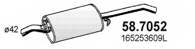 587052 ASSO Глушитель выхлопных газов конечный