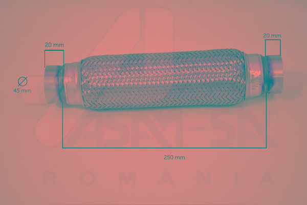 Гибкий шланг вытяжной 45* 250 MM ASAM                60094