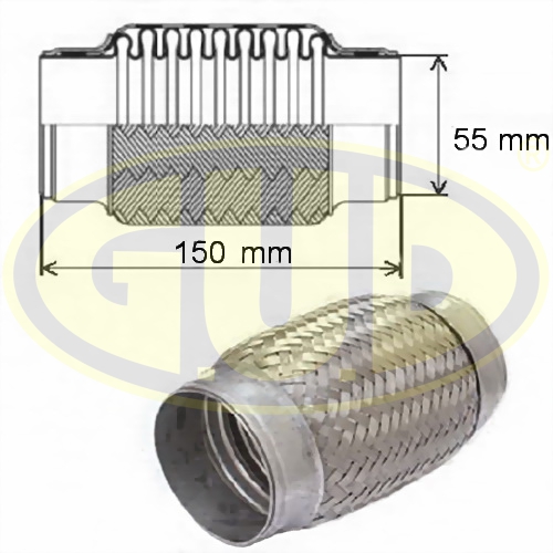 Гофра глушителя GUD                GFP355150