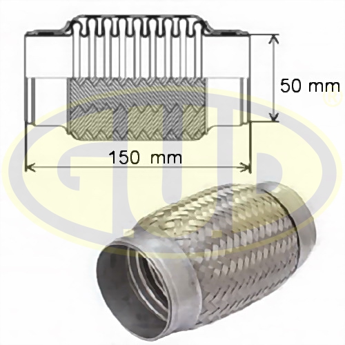 Гофра глушителя GUD                GFP350150