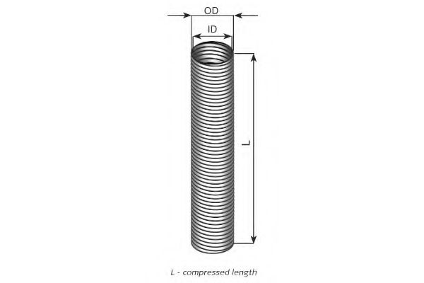 Гофра d2s+ ID 110,0 mm l=1000 mm (цинк) HCV Dinex                94110