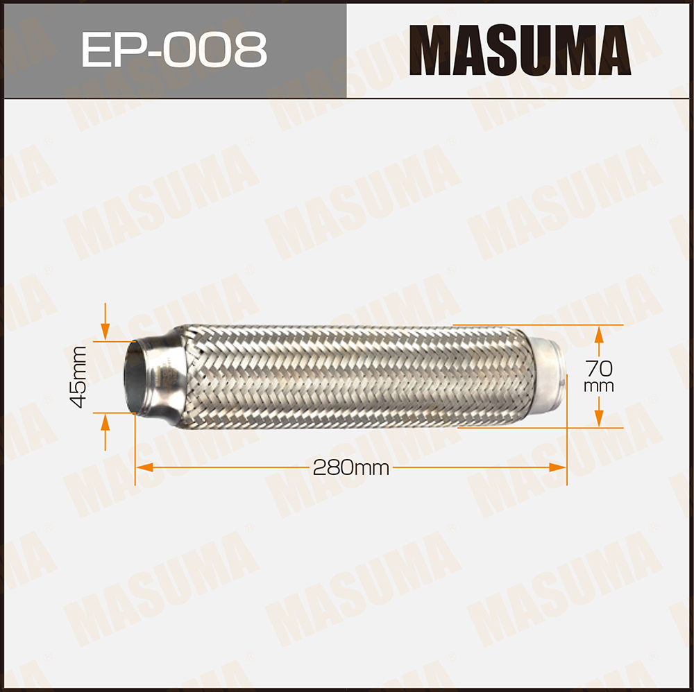 Гофра глушителя 45x280 Masuma                EP-008