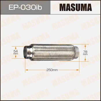 Гофра глушителя 54x250 усиленная Masuma                EP-030IB