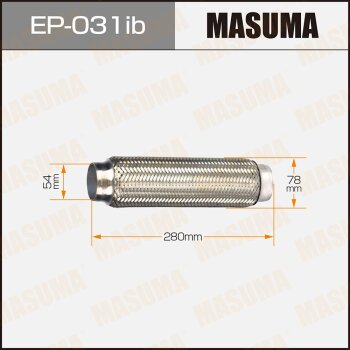 Гофра глушителя 54x280 усиленная Masuma                EP-031IB