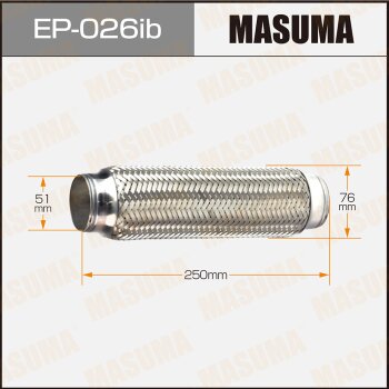 Гофра глушителя 51x250 усиленная Masuma                EP-026IB