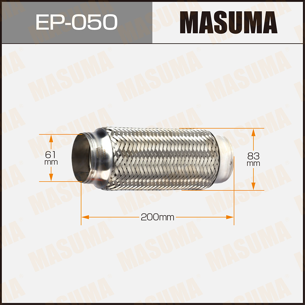 Гофрированная труба выхлопной системы Masuma                EP-050