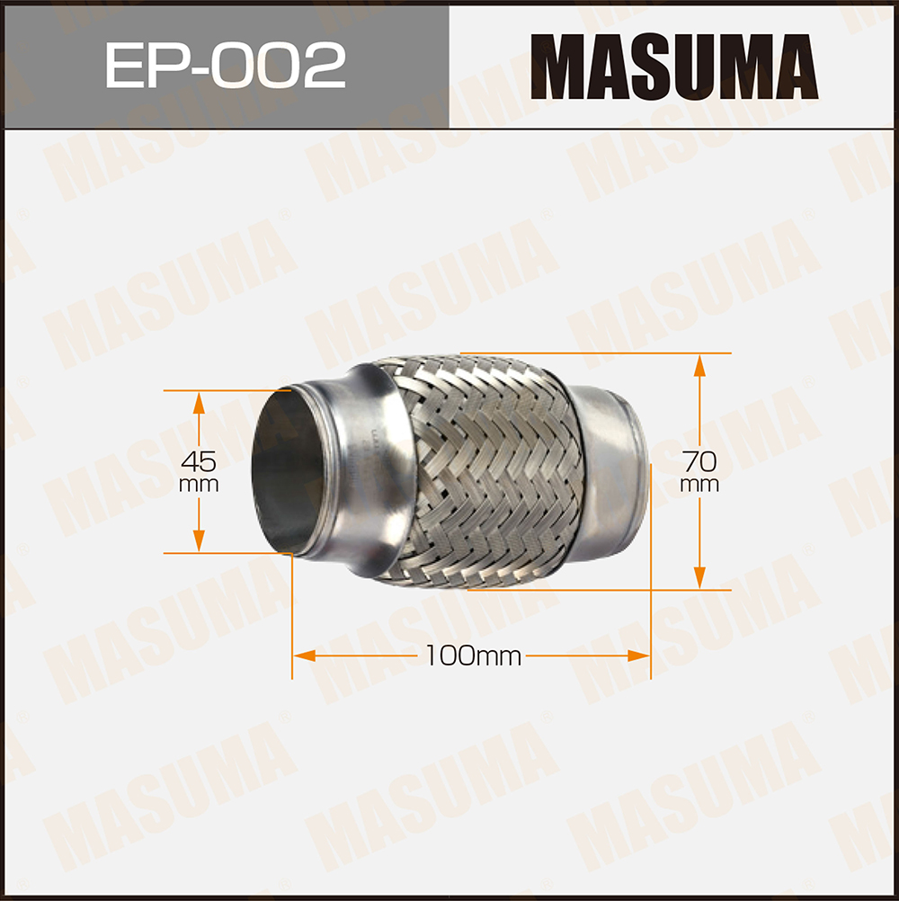 Гофра глушителя 45x100 Masuma                EP-002