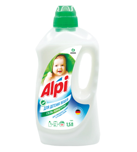 "ALPI sensetive gel" для детских вещей, 1,5 л Гель-концентрат для стирки (6штуп)