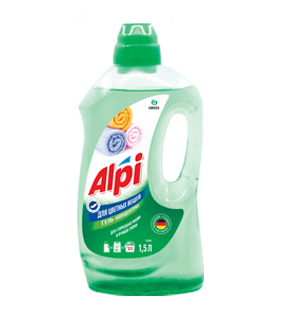 "ALPI color gel" для цветных вещей, 1,5 л Гель-концентрат для стирки (6штуп)
