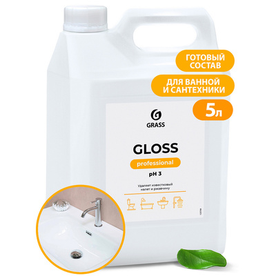 Чистящее средство для сан.узлов "Gloss Professional" (канистра 5,3кг) (4штуп)