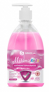 Антибактериальное жидкое мыло Milana "Kids fruit bubbles" с дозатором 0,5 л (15штуп)