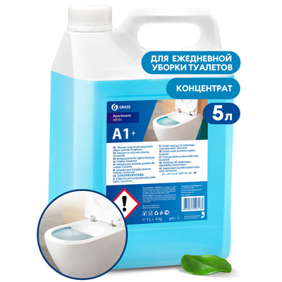 А1+ Моющее средство для ежедневной уборки туалетов. Концентрат, 5 кг (4штуп)