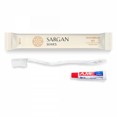 Зубной набор «Sargan" (флоу-пак), фасовка 200 шт .