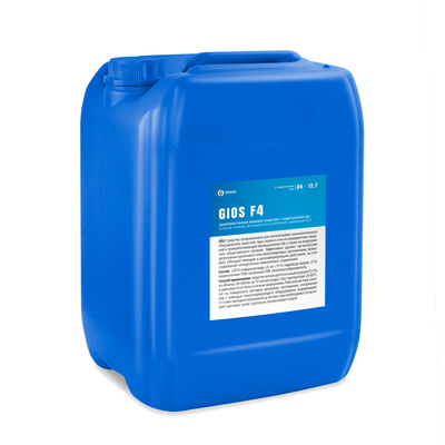 GIOS F4 Щелочное пенное моющее средство средство с содержанием ЧАС, pH 12,7 (канистра 19 л)