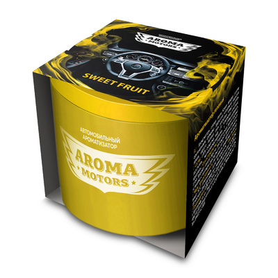Ароматизатор гелевый «Aroma Motors» SWEET FRUIT в картонной упаковке(круглый) 100мл (12штуп)