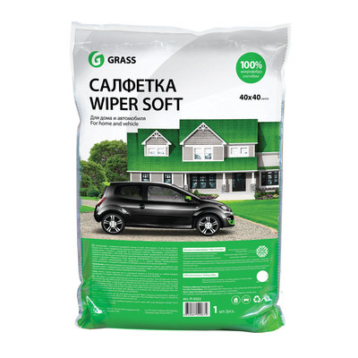 Салфетка WIPER SOFT (100% микрофибра 40*40) упакованная (25штуп)