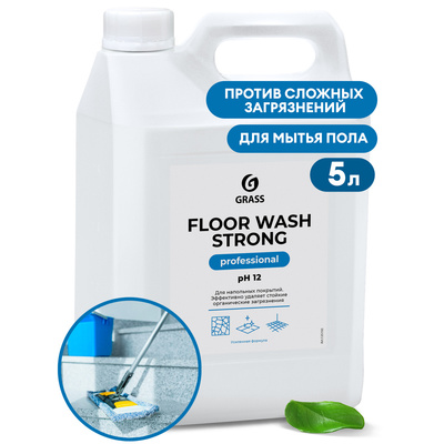 Средство для мытья пола Floor Wash Strong (щелочное) 5,6 кг (4штуп)(паллет 144шт)