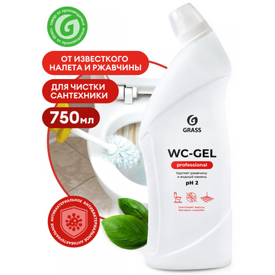 Чистящее средство для сан.узлов (гель) "WC-gel Professional", 750 мл (12штуп)