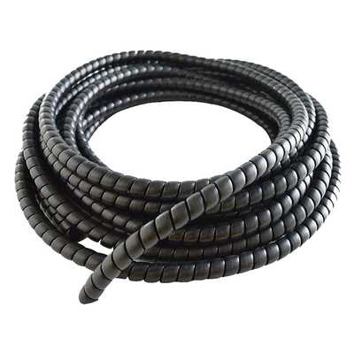 Пластиковая спиральная защита для шланга высокого давления, диаметр 16мм (чёрная), цена за 1м