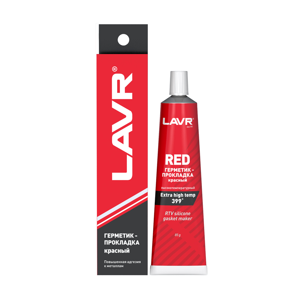 Герметик-прокладка красный высокотемпературный Red Lavr Ln1737 85 г