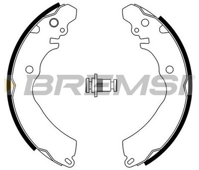 GF0818 BREMSI Комплект тормозных колодок