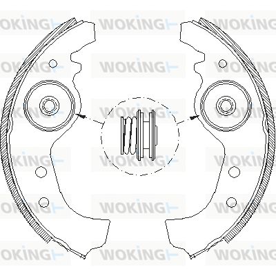 Z401501 WOKING Комплект тормозных колодок