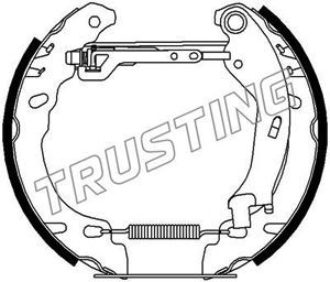 6431 TRUSTING Комплект тормозных колодок