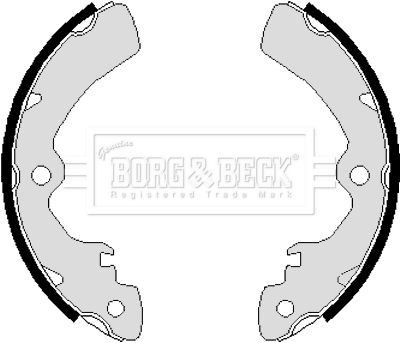 BBS6066 BORG & BECK Комплект тормозных колодок