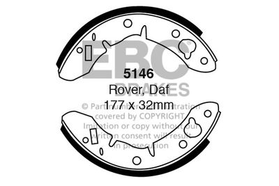 5146 EBC Brakes Комплект тормозных колодок