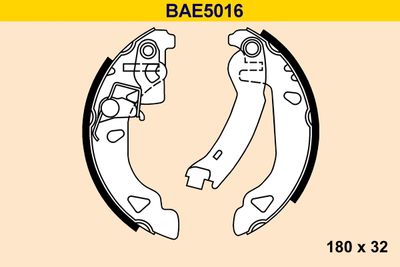 BAE5016 BARUM Комплект тормозных колодок