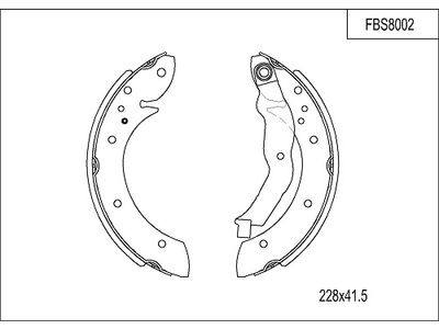 FBS8002 FI.BA Комплект тормозных колодок