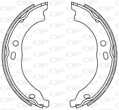 BSA222100 OPEN PARTS Комплект тормозных колодок