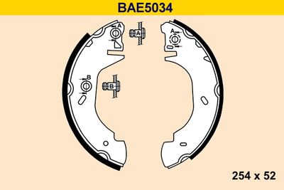 BAE5034 BARUM Комплект тормозных колодок