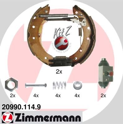 209901149 ZIMMERMANN Комплект тормозных колодок
