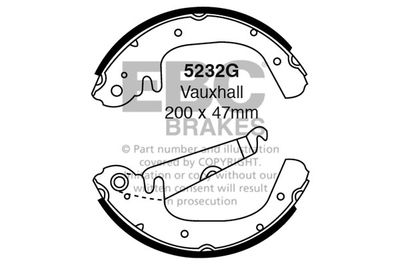 5232G EBC Brakes Комплект тормозных колодок