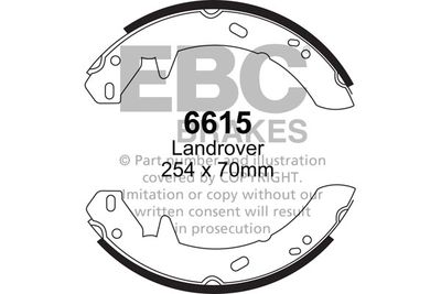 6615 EBC Brakes Комплект тормозных колодок