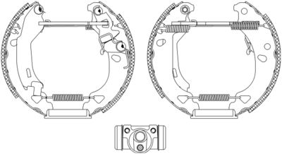 8DB355004311 HELLA PAGID Комплект тормозных колодок