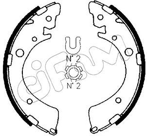 153153 CIFAM Комплект тормозных колодок