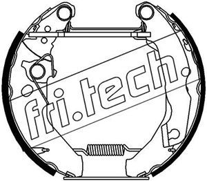 16227 fri.tech. Комплект тормозных колодок