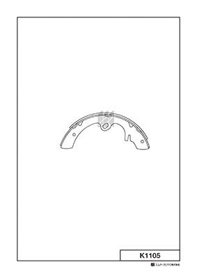 K1105 MK Kashiyama Комплект тормозных колодок