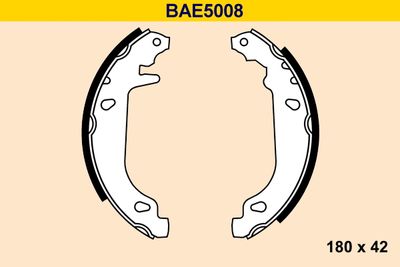 BAE5008 BARUM Комплект тормозных колодок