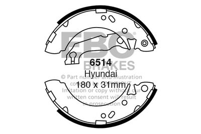 6514 EBC Brakes Комплект тормозных колодок