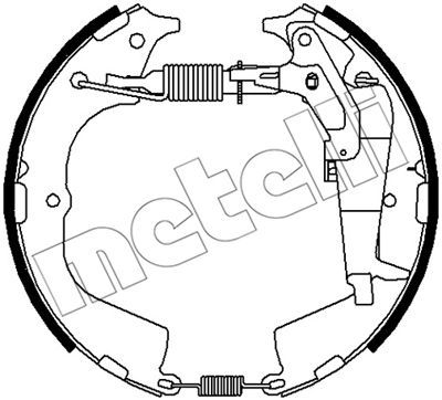 510513 METELLI Комплект тормозных колодок